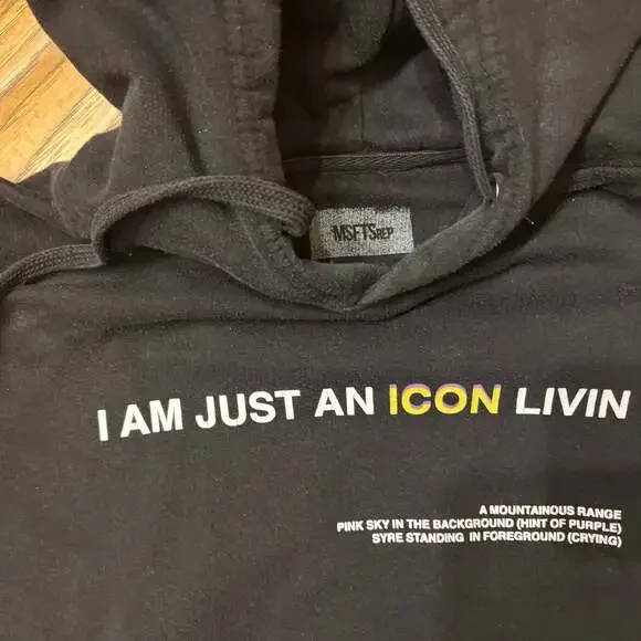 Jaden Smith × Msftsrep MSFTS Jaden Smith SYRE Icon Hoodie - LARGE - Picture 3 of 8